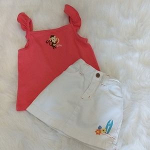 GYMBOREE 2 Pc Tank Top and Skort